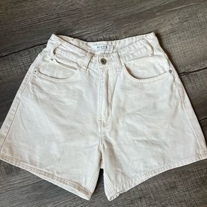 DISSH Boyfriend White Denim Shorts